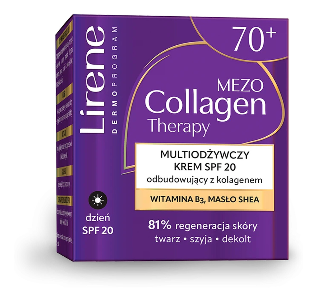 Multiodżywczy krem SPF 20 odbudowujący z kolagenem 70+ na dzień