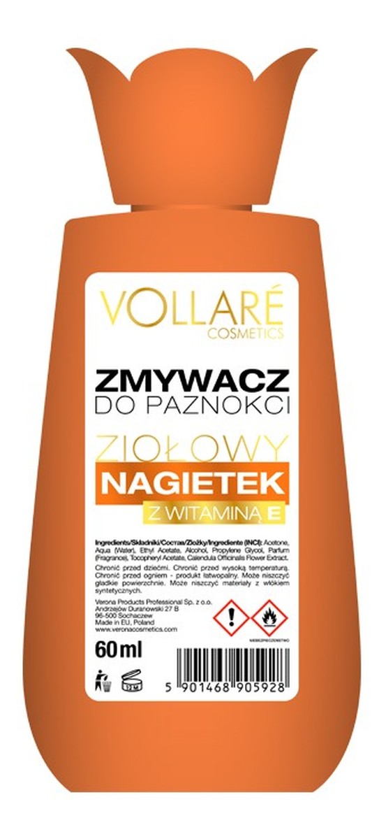 Ziołowy zmywacz do paznokci Nagietek z Witaminą E