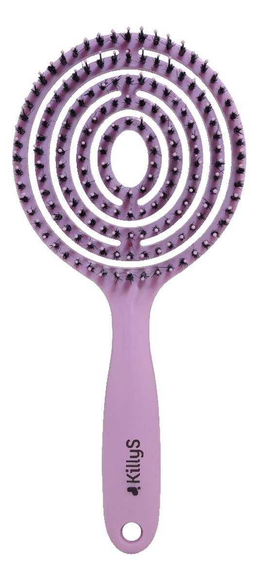 Ovalo flexi hair brush owalna szczotka do włosów pudrowy róż