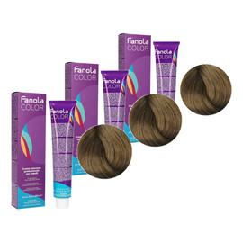 Krem koloryzujący Farba do włosów 7.0 Blonde 3x100ml