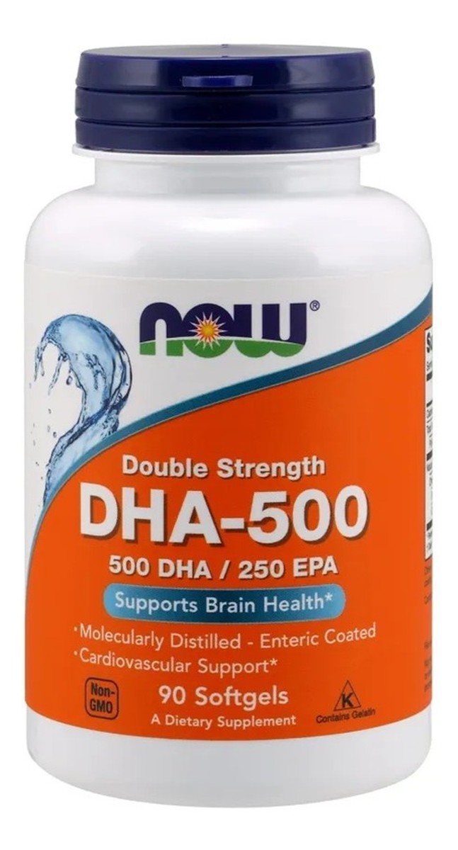 Dha-500 kwasy epa dha suplement diety 90 miękkich kapsułek