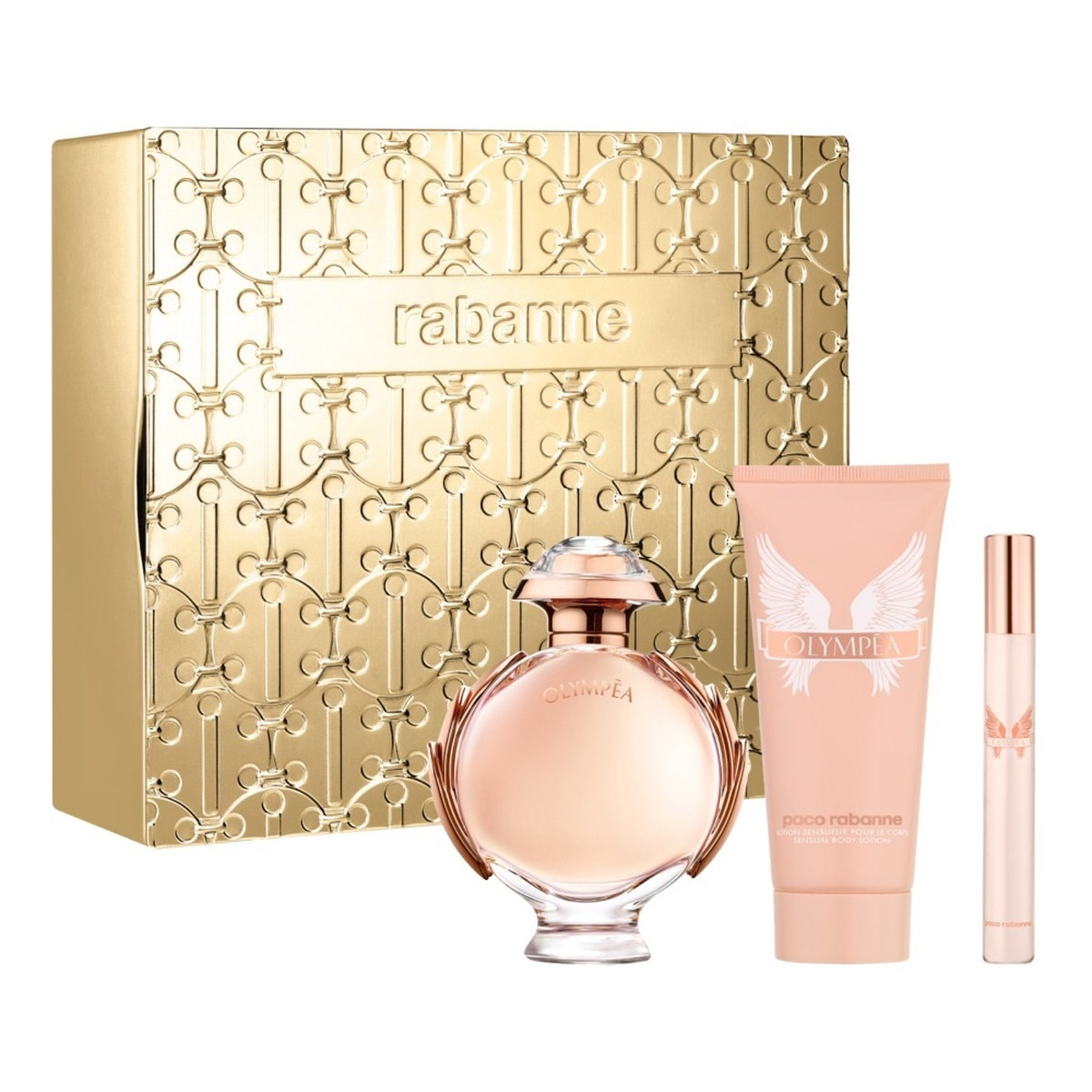 Paco Rabanne Olympea Zestaw woda perfumowana spray 80ml + balsam do ciała 100ml + woda perfumowana 10ml