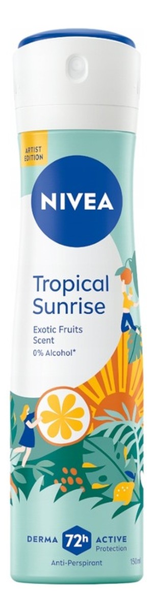 Deo spray damski invisible tropical sunrise