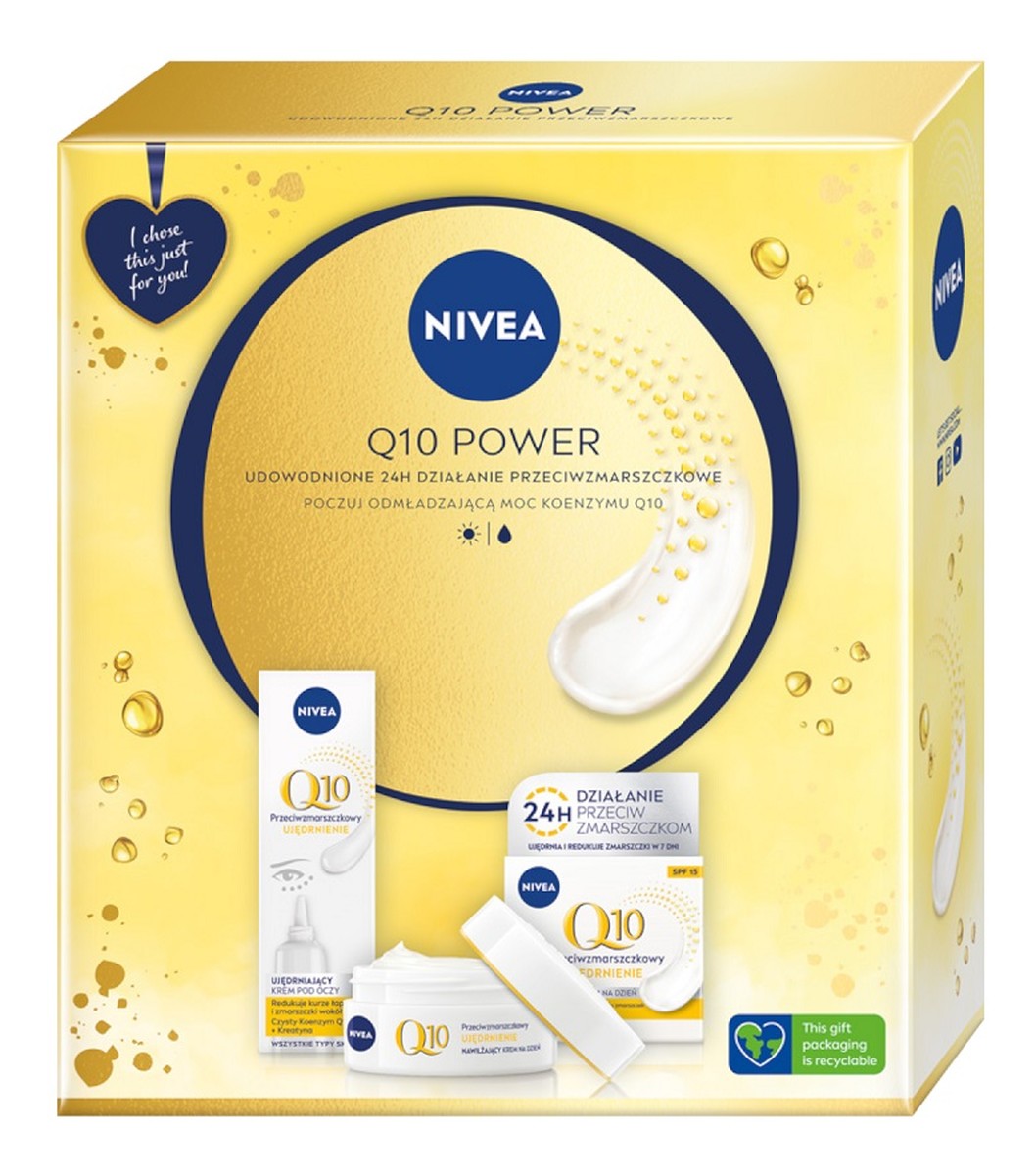 Zestaw przeciwzmarszczkowy krem na dzień spf15 50ml + ujędrniający krem pod oczy 15ml