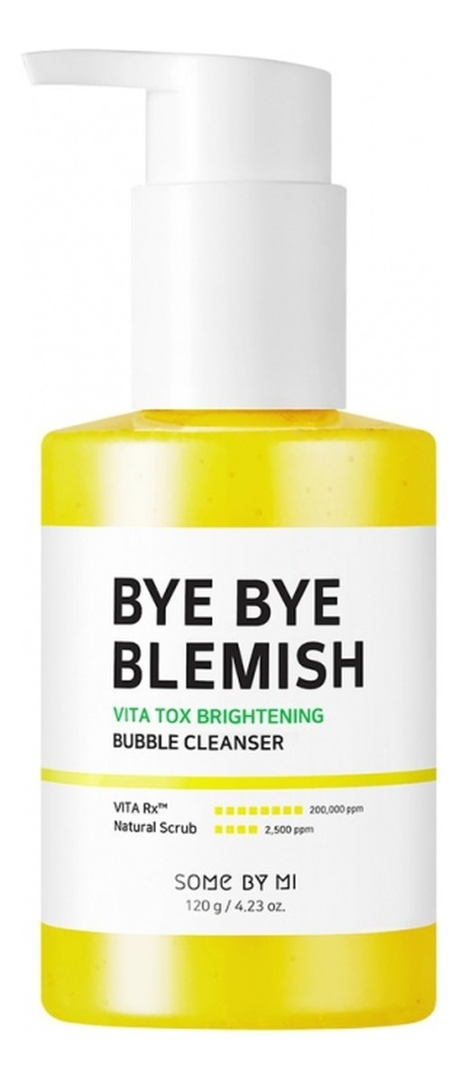 Bye bye blemish vita brightening bubble cleanser odżywcza pianka oczyszczająca do twarzy
