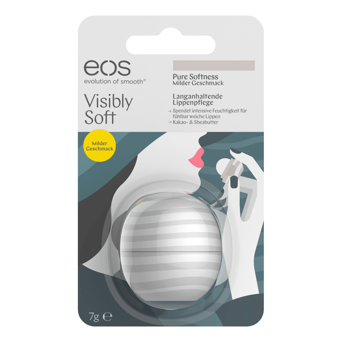 EOS Lip Balm Balsam Do Ust Błyszczyk Pure Softness Czysta Miękkość 7g