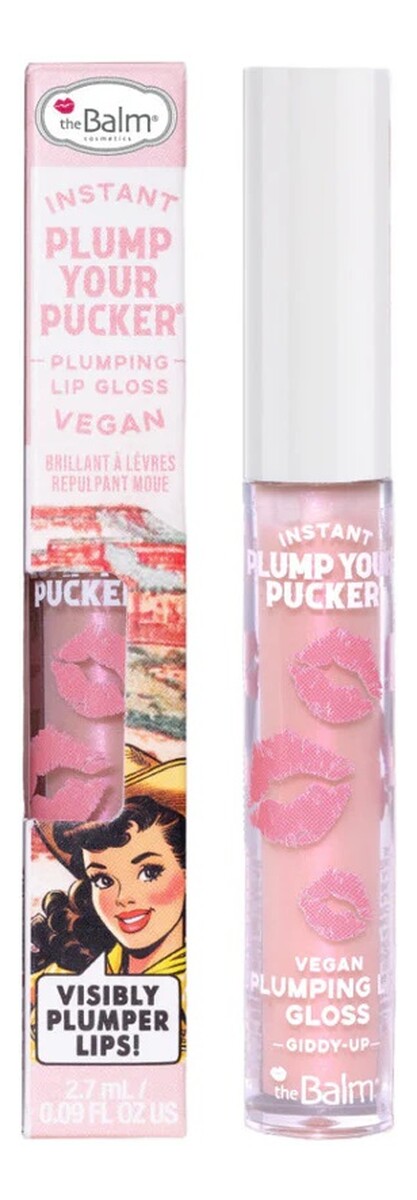 Instant plump your pucker plumping lip gloss błyszczyk powiększający usta giddy-up
