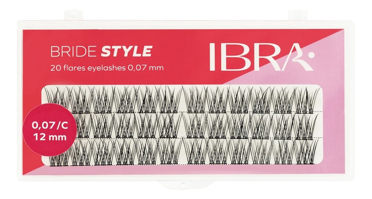 Bride style kępki rzęs 12mm