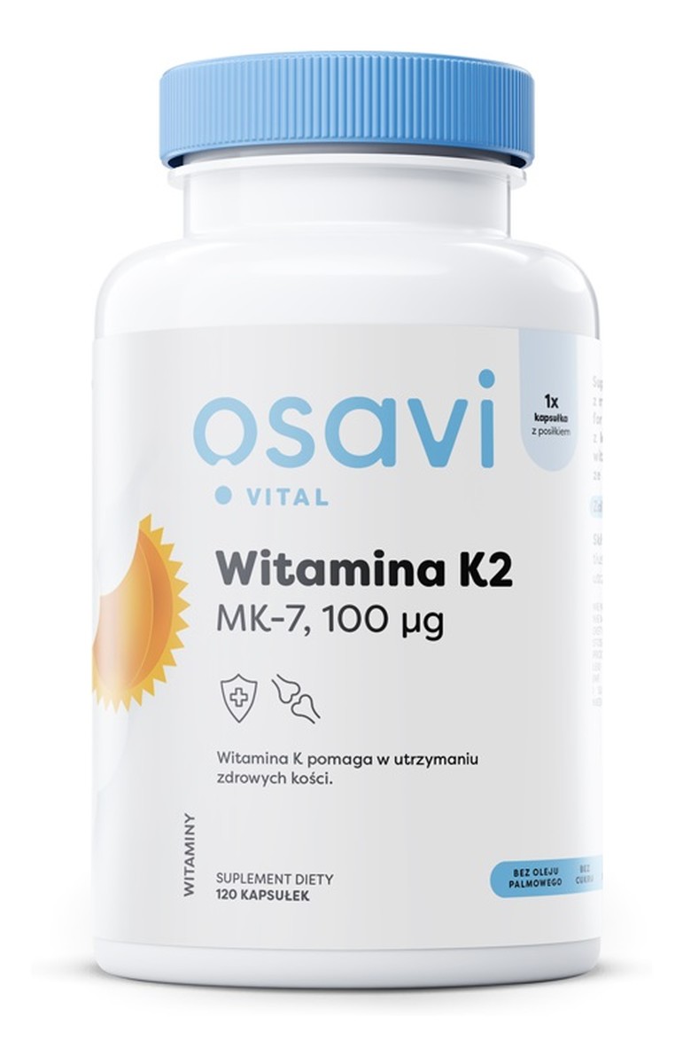 Osavi_vital witamina k2 mk-7 100 mcg suplement diety 120 kaps.