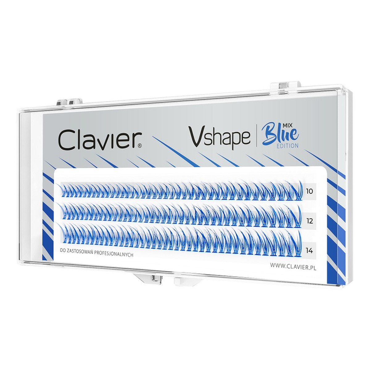 Clavier Vshape Colour Edition kępki rzęs Blue Mix