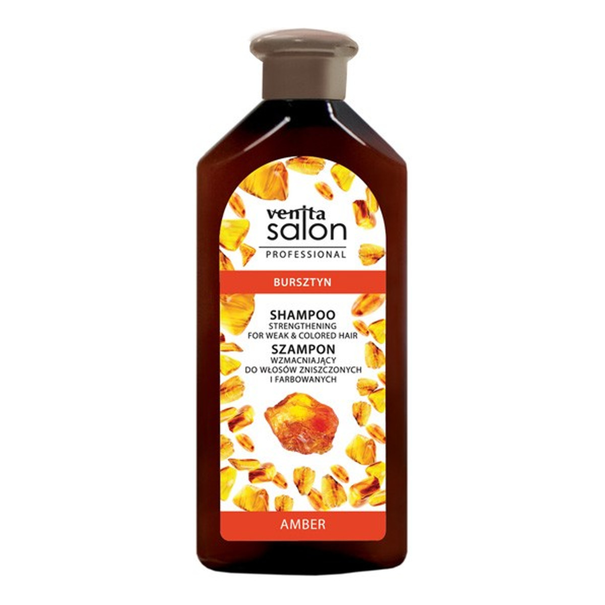 Venita Salon professional szampon wzmacniający do włosów zniszczonych i farbowanych-bursztyn 500ml