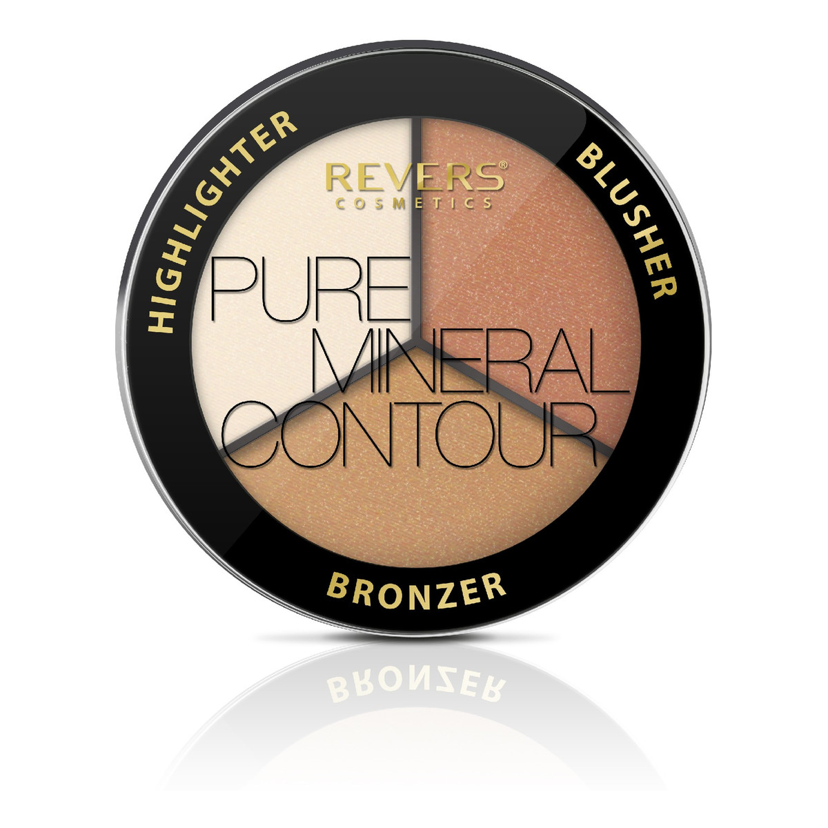 Revers PURE MINERAL CONTOUR Zestaw do konkurowania twarzy bronzera, różu do policzków oraz rozświetlacza 7g