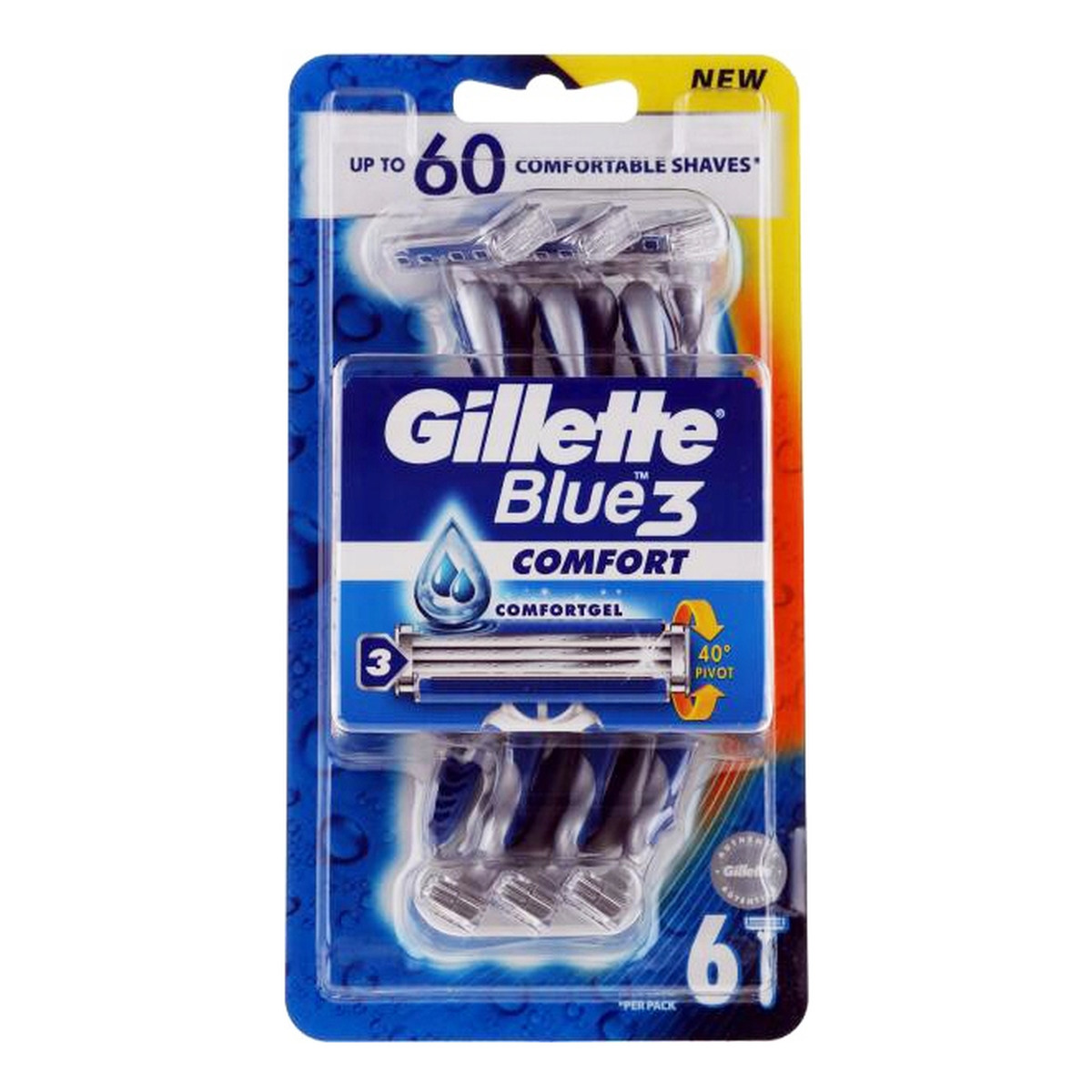 Gillette Blue3 Maszynki Jednorazowe 6szt.