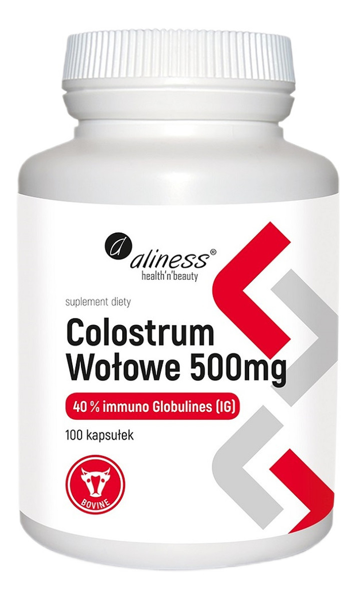 Colostrum wołowe ig 40% 500mg suplement diety 100 kapsułek