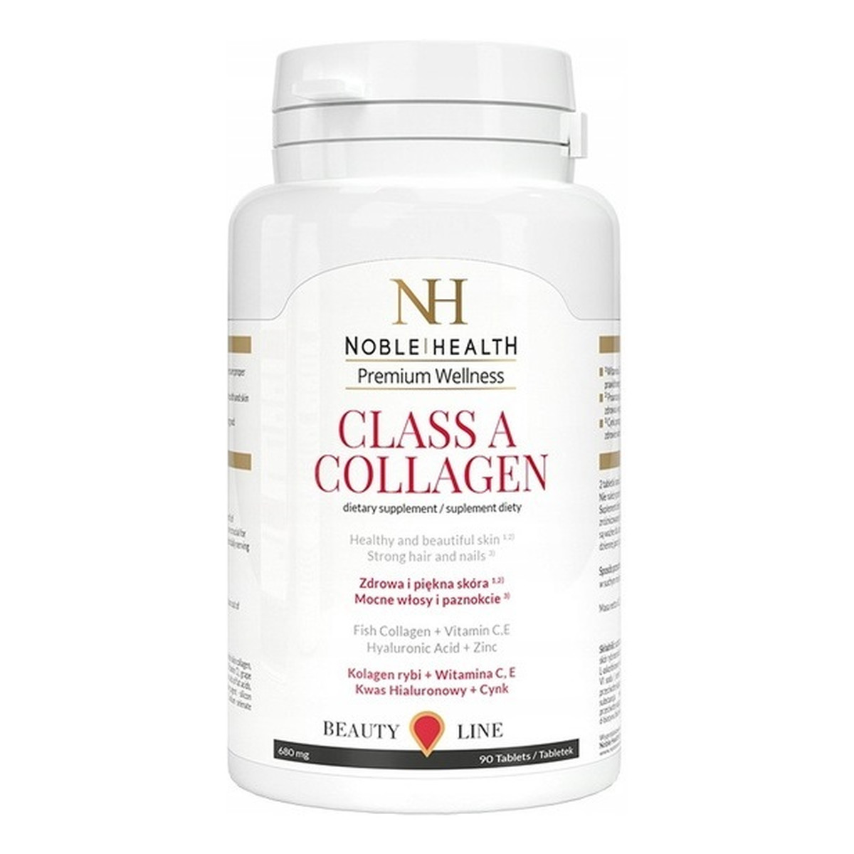 Noble Health Class a collagen kolagen dla mamy suplement diety 90 kapsułek
