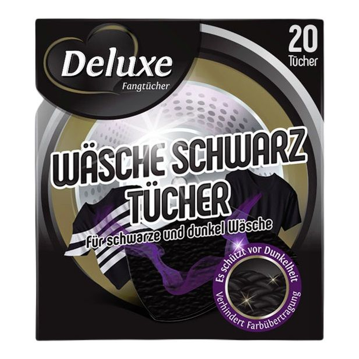 Deluxe Chusteczki czerń do prania