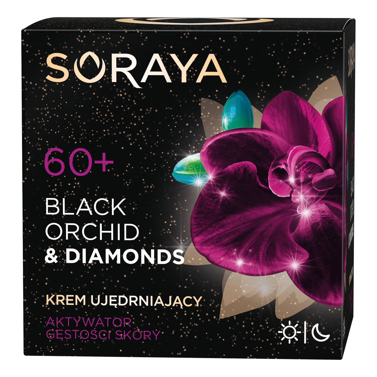 Soraya Black Orchid & Diamonds 60+ ujędrniający krem do twarzy na dzień i na noc 50ml