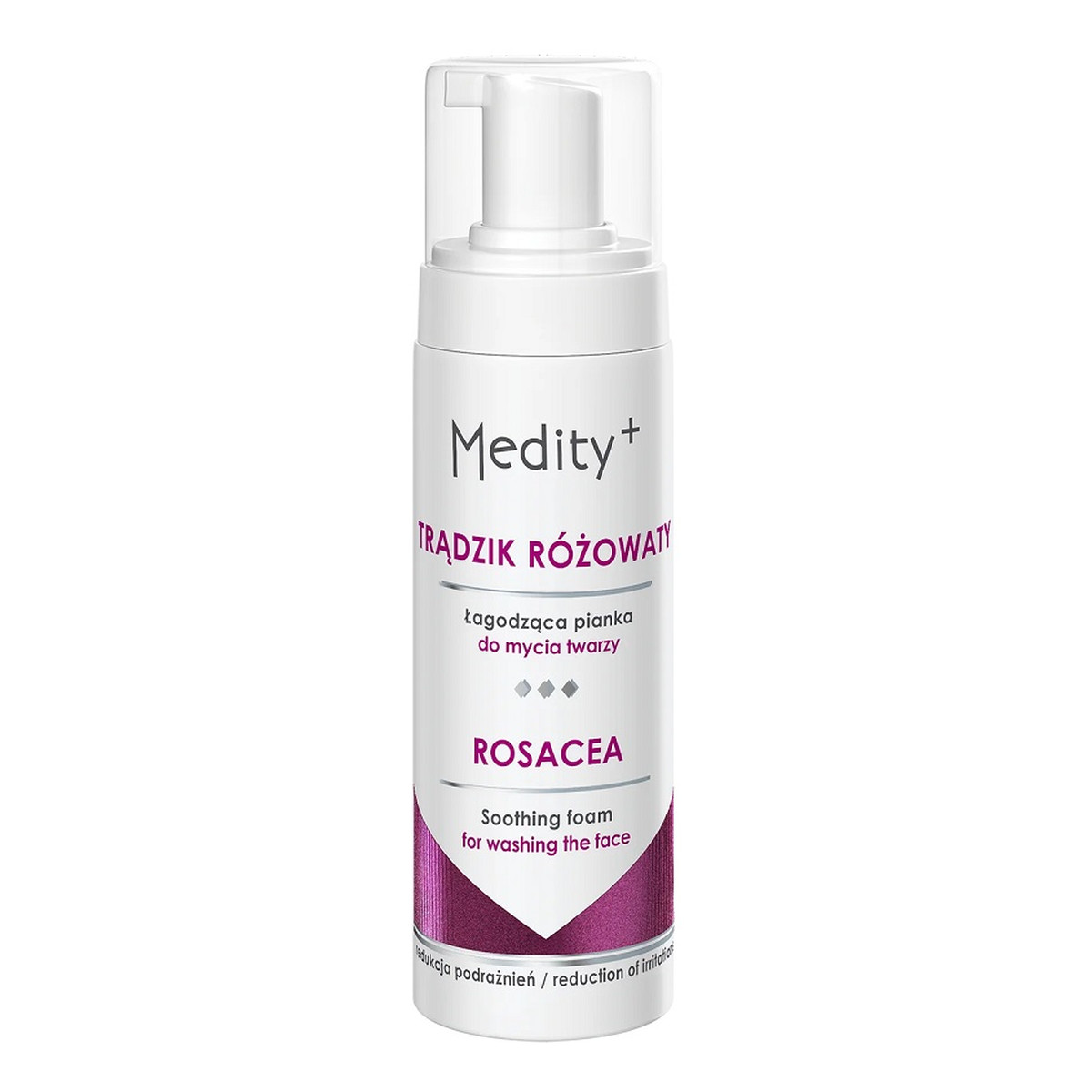 Medity+ Trądzik różowaty łagodząca pianka do mycia twarzy 150ml