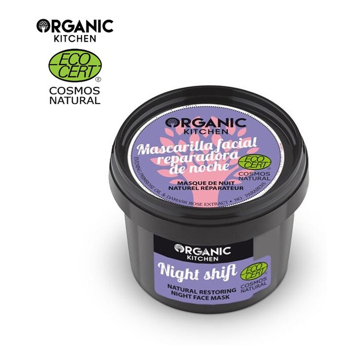 Organic Kitchen Nocna zmiana Naturalna regeneracyjna maska do twarzy na noc 100ml