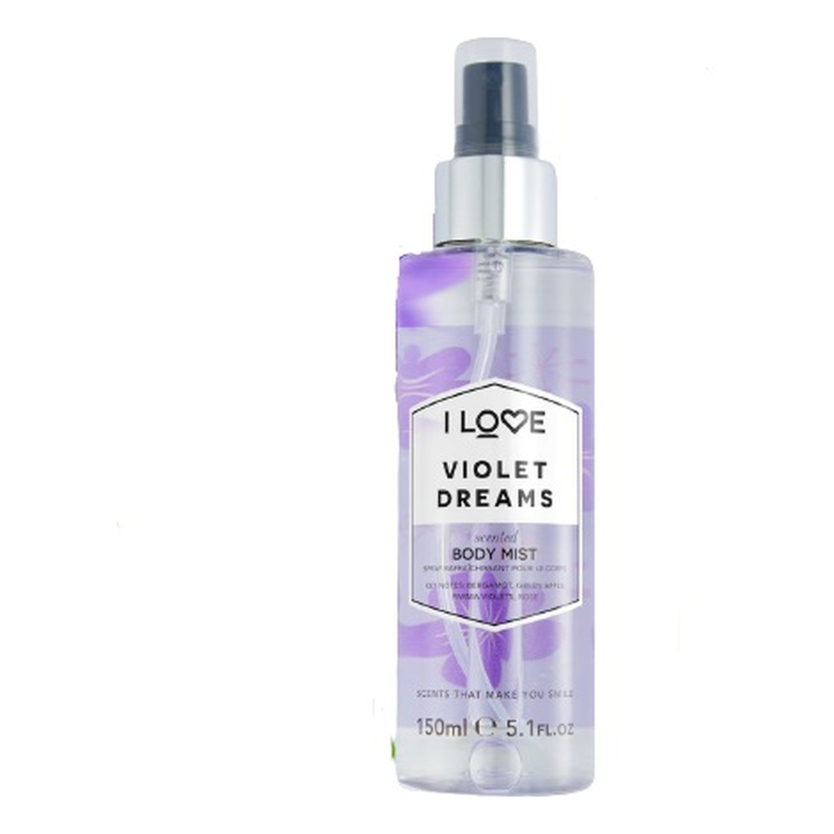 I love Scented Body Mist odświeżająca Mgiełka do ciała violet dreams 150ml