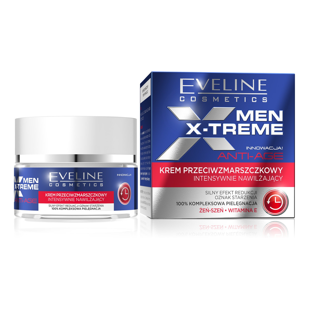 Eveline Men X-Treme Anti-Age Krem przeciwzmarszczkowy intensywnie nawilżający 50ml