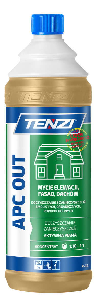 Środek do doczyszczania elewacji domu dachu kostki brukowej