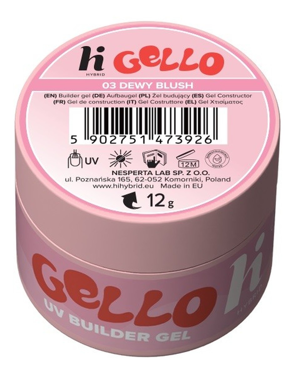 Żel budujący do paznokci 03 dewy blush