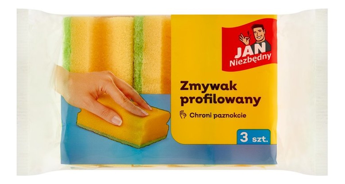 Sarantis Jan Niezbędny Zmywak profilowany 3szt