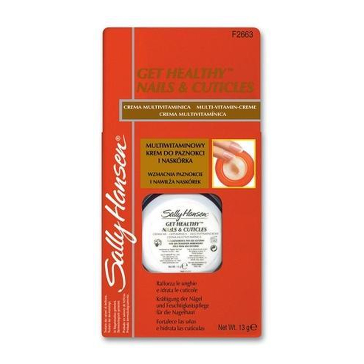 Sally Hansen Multiwitaminowy Krem Do Paznokci i Naskórka 2663 13g