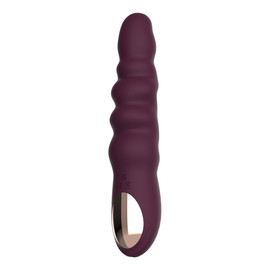 Essentials ribbed power vibe wibrator purple