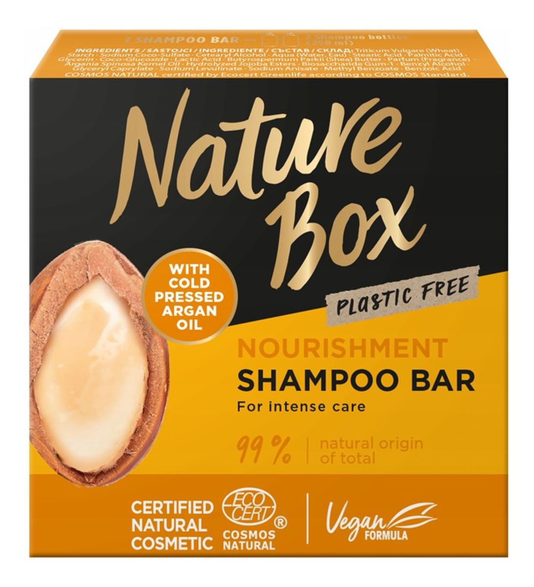 Nourishment shampoo bar odżywczy szampon do włosów w kostce z olejkiem arganowym