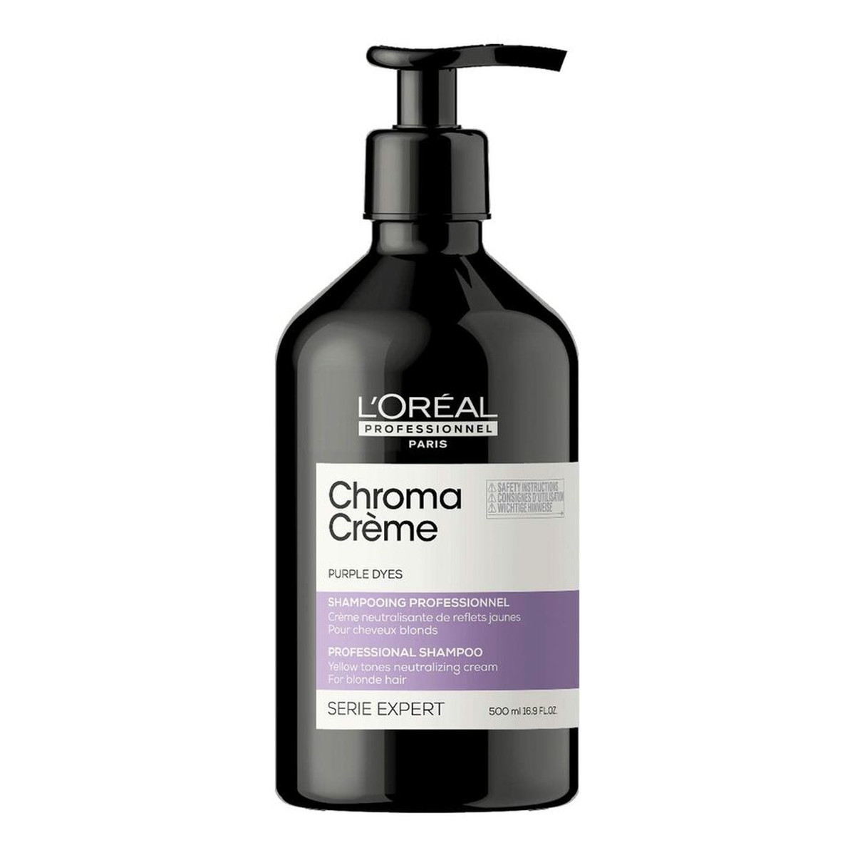 L'Oreal Paris Serie Expert Chroma Creme Purple Shampoo kremowy szampon do neutralizacji żółtych tonów na włosach blond 500ml