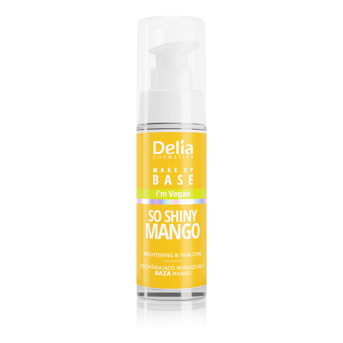 Delia Wegańska Rozjaśniająco-Witalizująca Baza pod makijaż So Shiny Mango 30ml