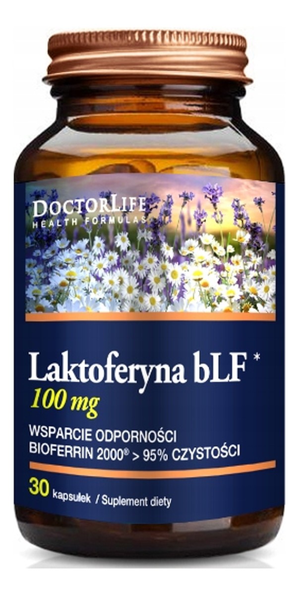 Laktoferyna blf 100mg suplement diety wspomagający odporność 30 kapsułek