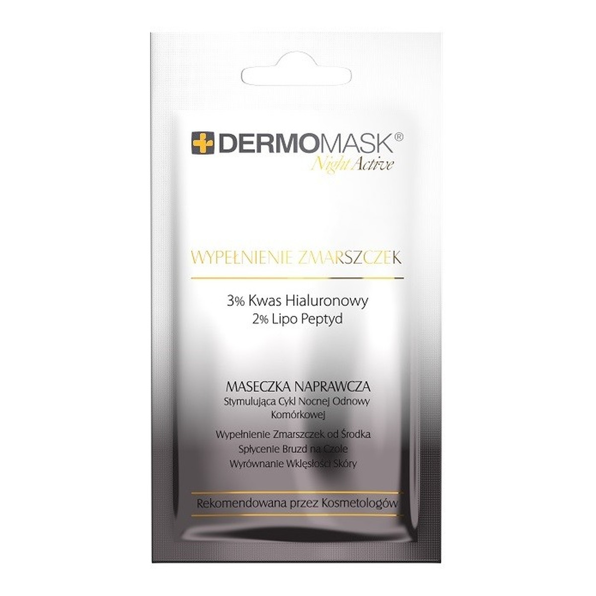 Lbiotica / Biovax Dermomask Night Active Maseczka naprawcza na twarz - Wypełnienie Zmarszczek 12ml