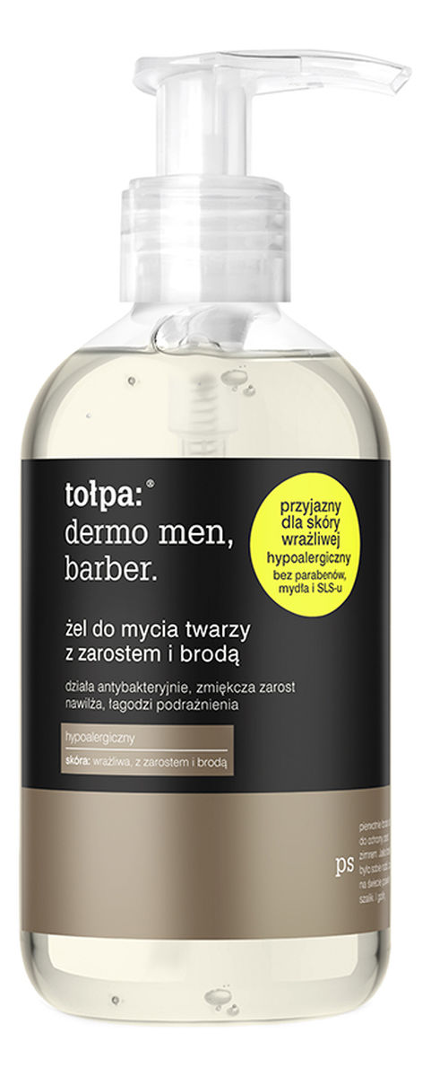 barber Żel do mycia twarzy z zarostem i brodą