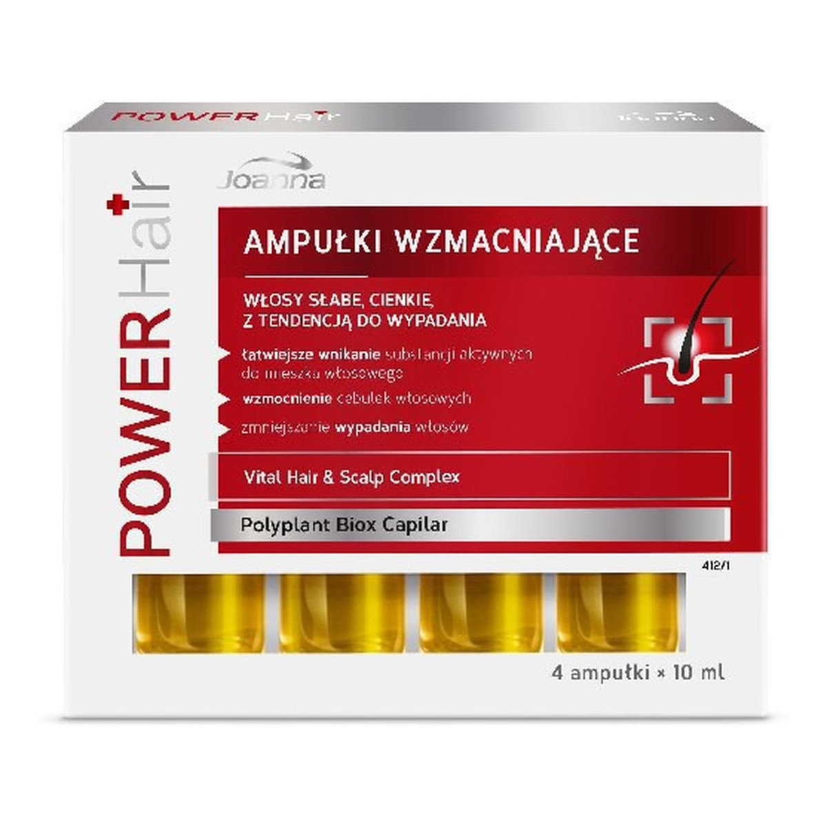 Joanna Power Hair Ampułki Wzmacniające Do Włosów 40ml