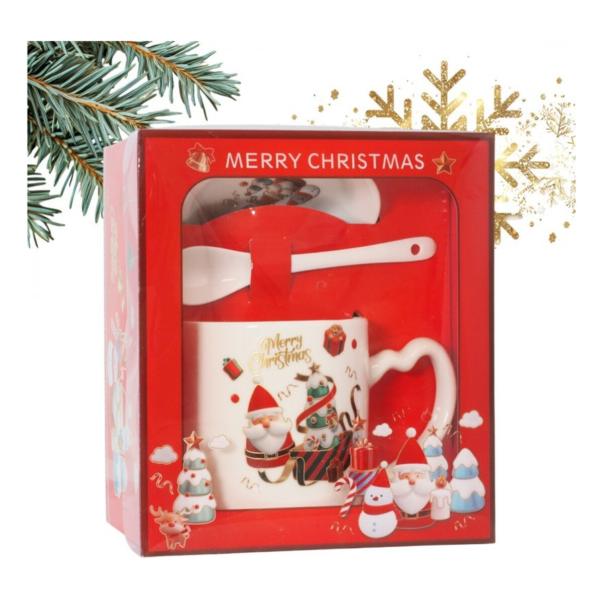 Ecarla Kubek ceramiczny świąteczny Boże Narodzenie 400ml