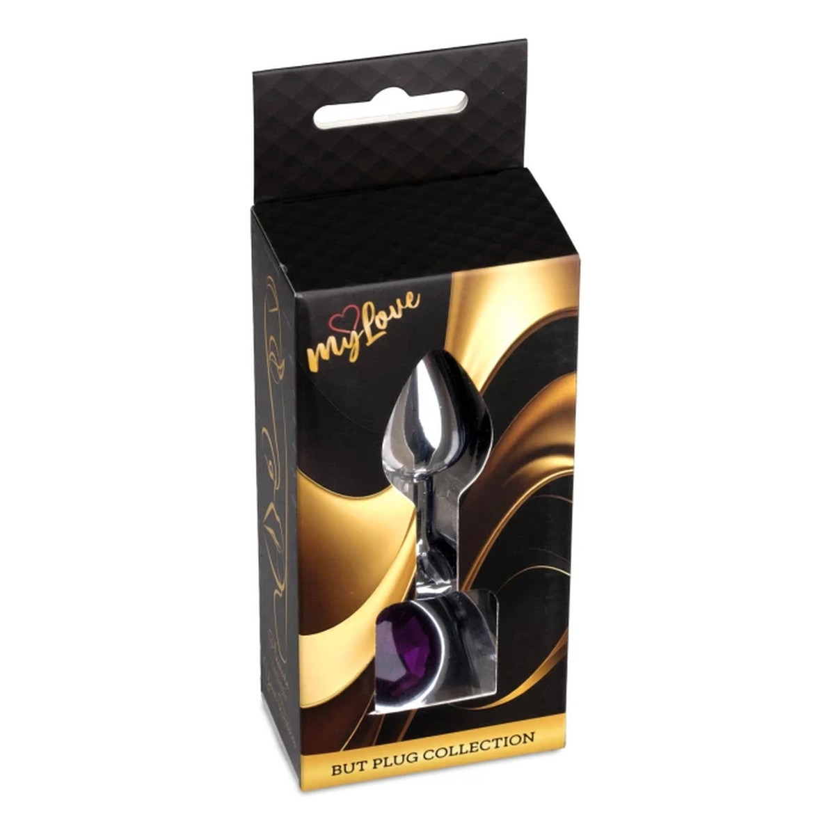 MyLove Butt Plug Collection Jewellery Silver metalowy korek analny Purple