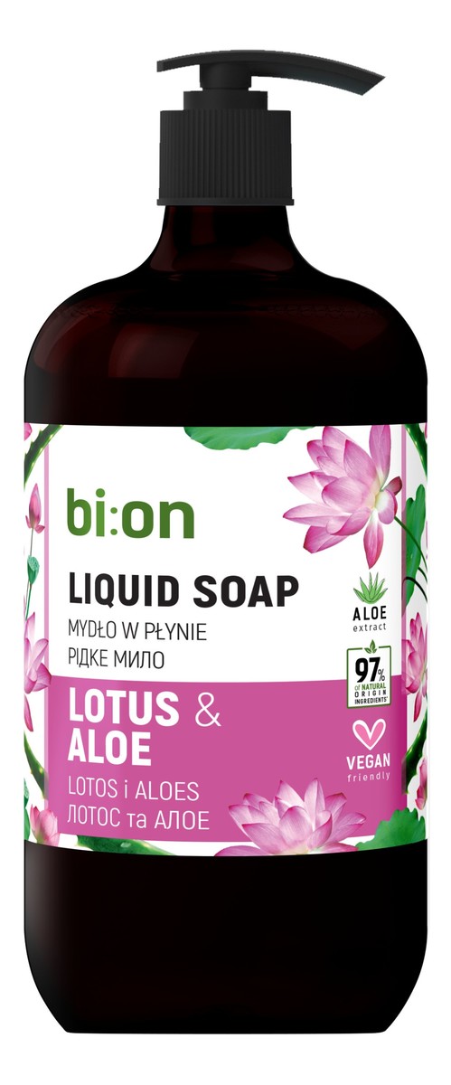 Kremowe mydło w płynie z pompką Lotos i Aloes
