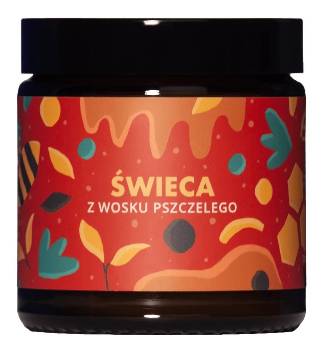 Świeca z wosku pszczelego o delikatnym zapachu
