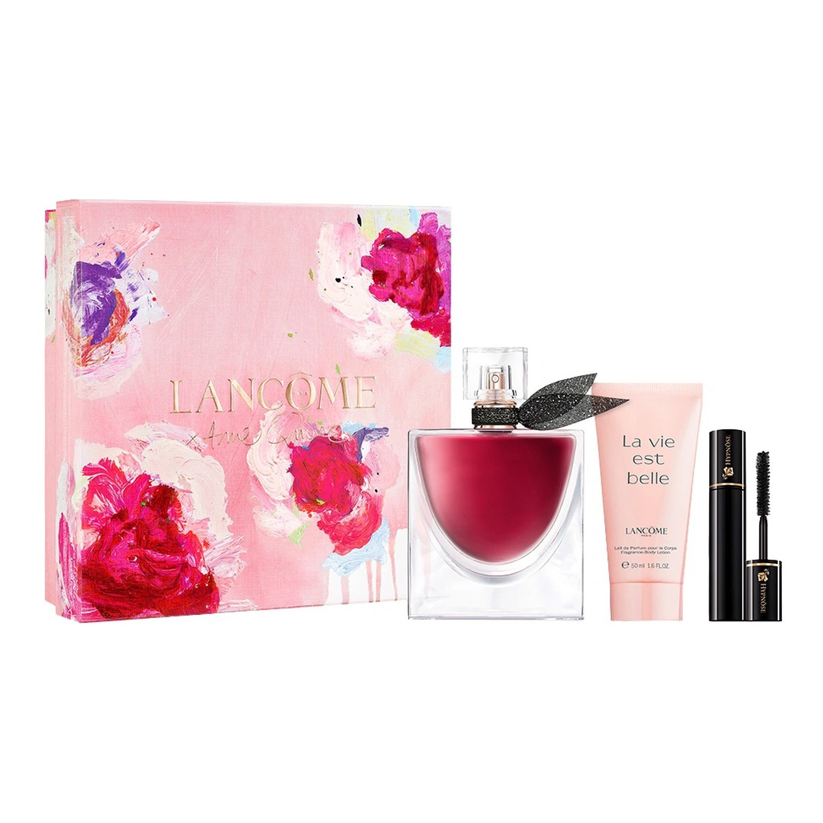 Lancome La Vie Est Belle L'Elixir Zestaw woda perfumowana spray 50ml + balsam do ciała 50ml + tusz do rzęs 2ml