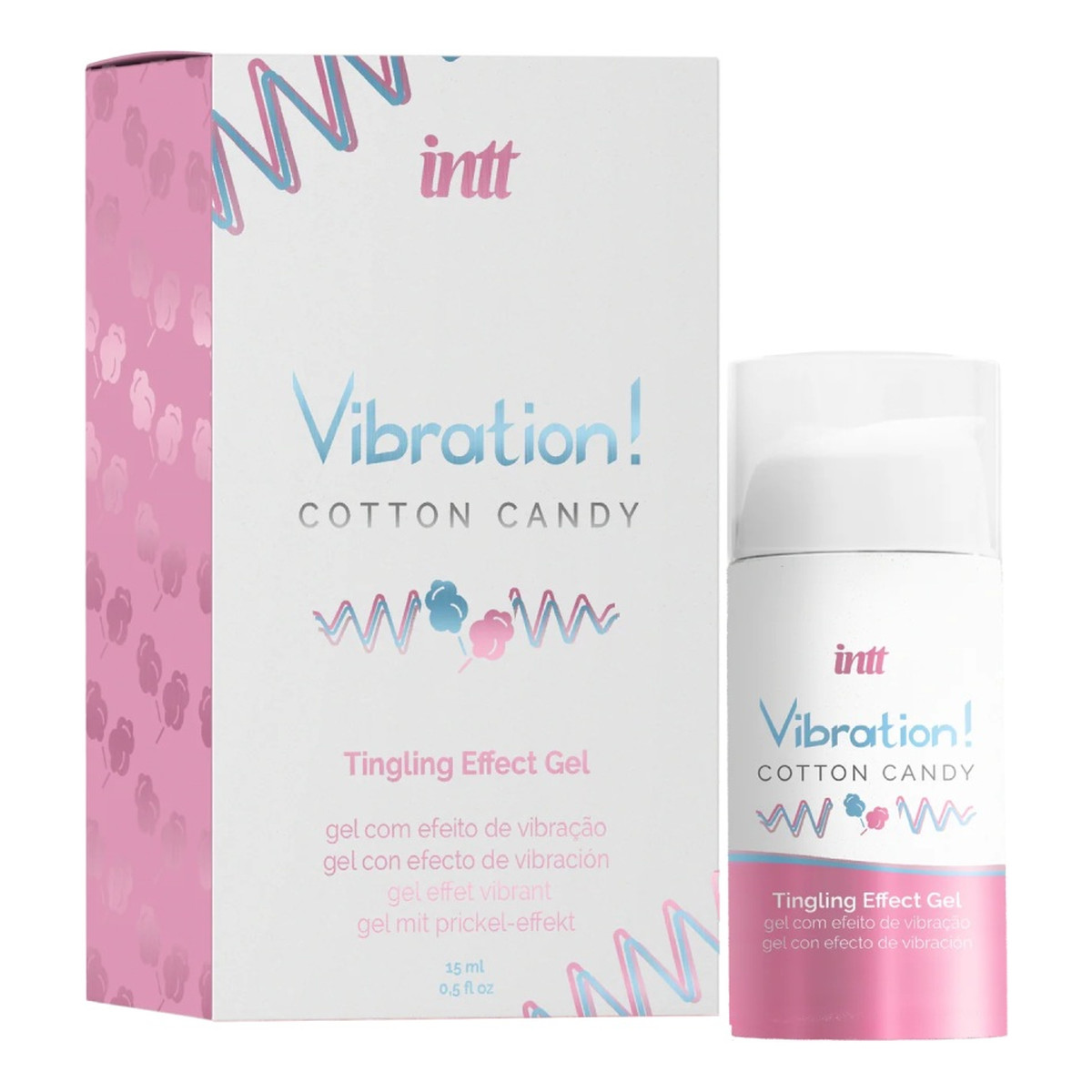 INTT Vibration! żel intymny z efektem wibracji Cotton Candy 15ml