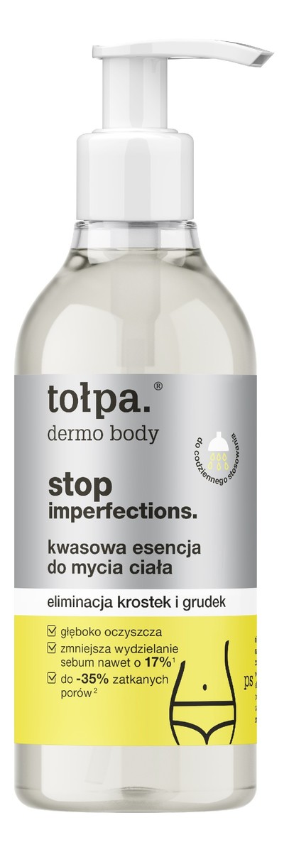 Dermo body stop imperfections kwasowa esencja do mycia ciała-eliminacja krostek i grudek