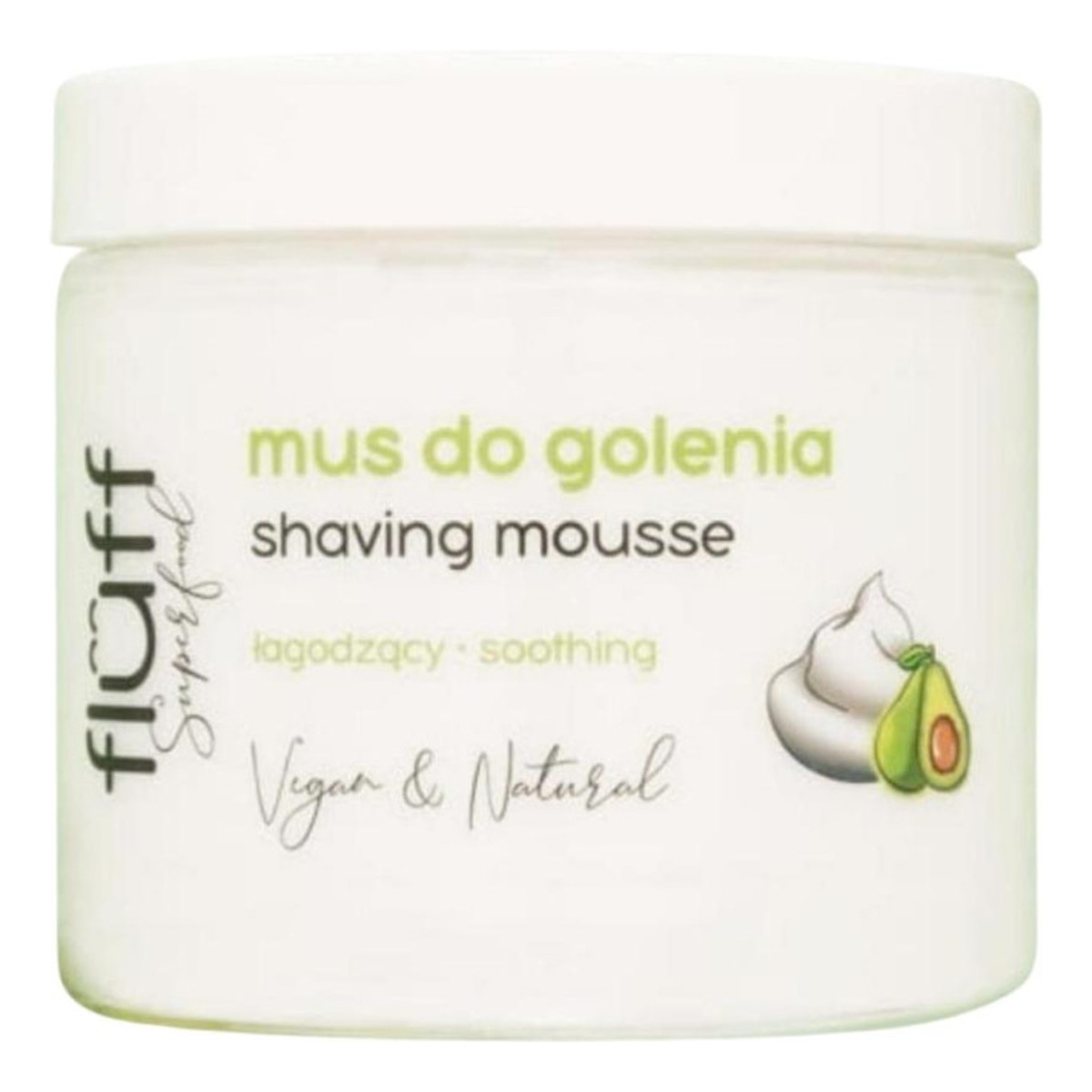 Fluff Super Food Shaving Mousse mus do golenia z awokado i niacynamidem 200ml