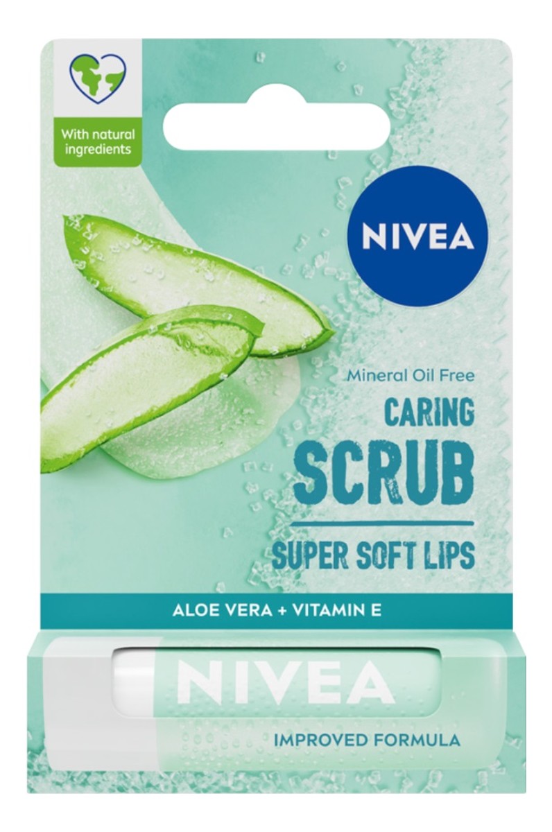 Caring scrub pielęgnujący peeling do ust aloes