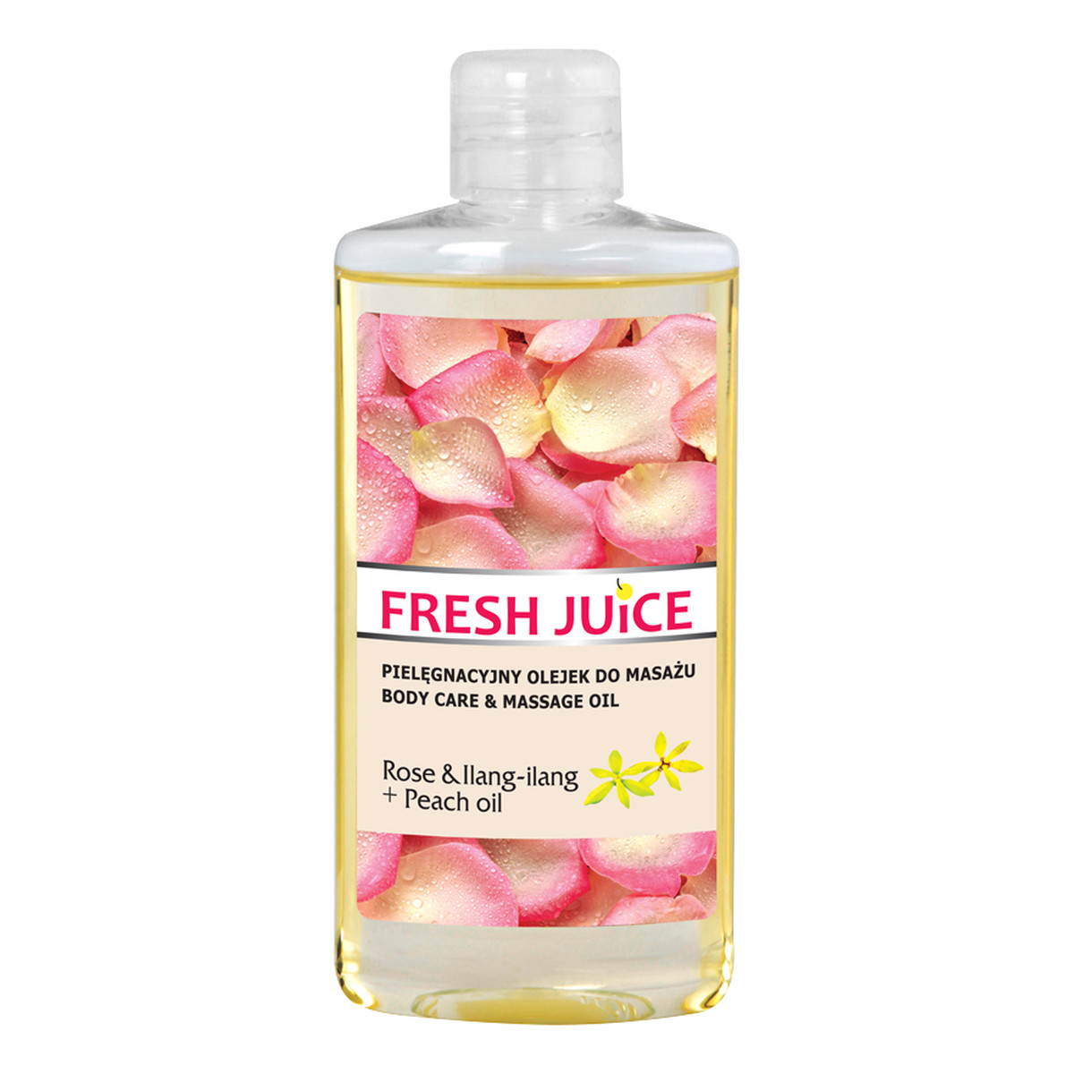 Fresh Juice Rose & Ilang - Ilang + Peach oil pielęgnacyjny olejek do masażu 150ml