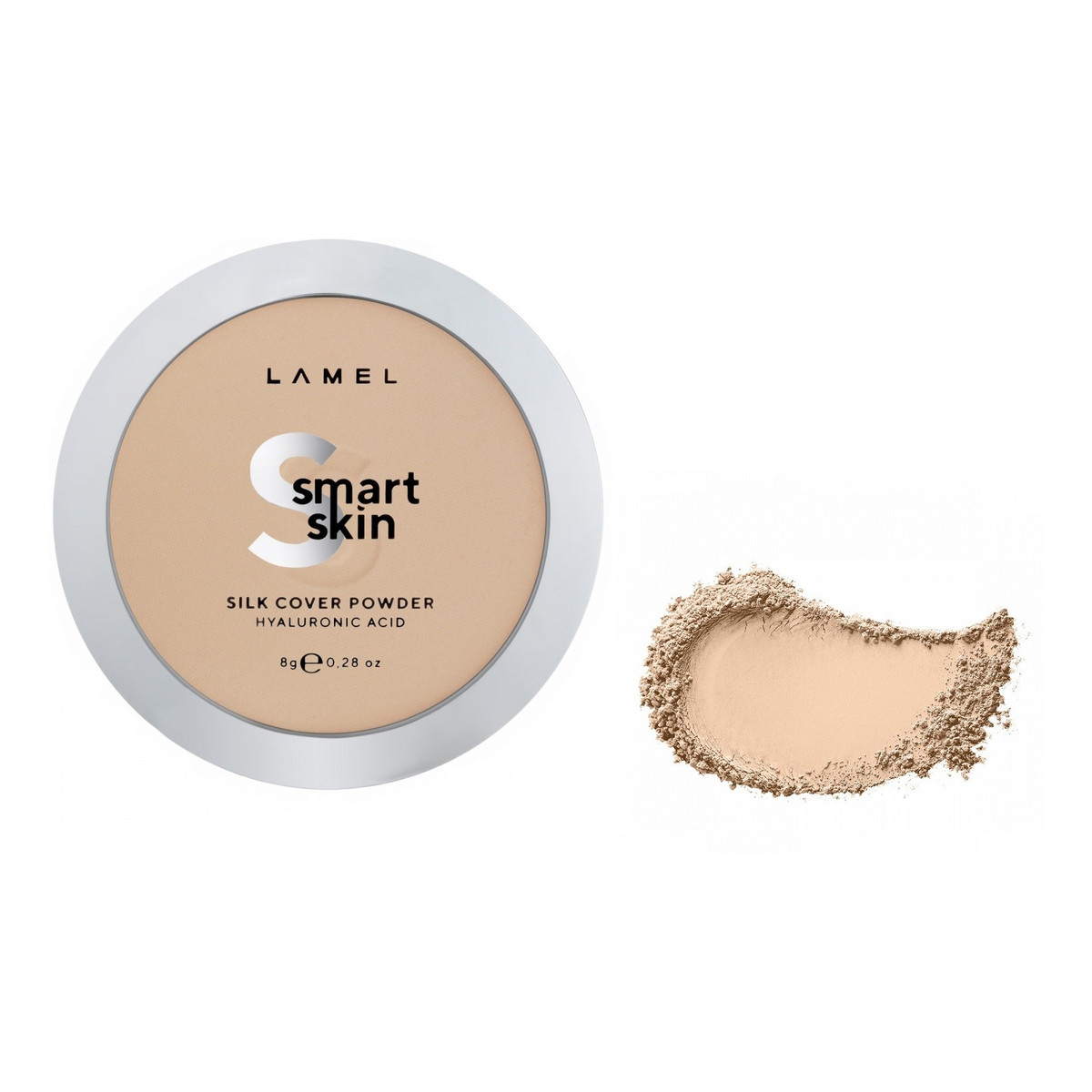 Lamel Smart Skin Puder kompaktowy do twarzy Silk Cover 8g