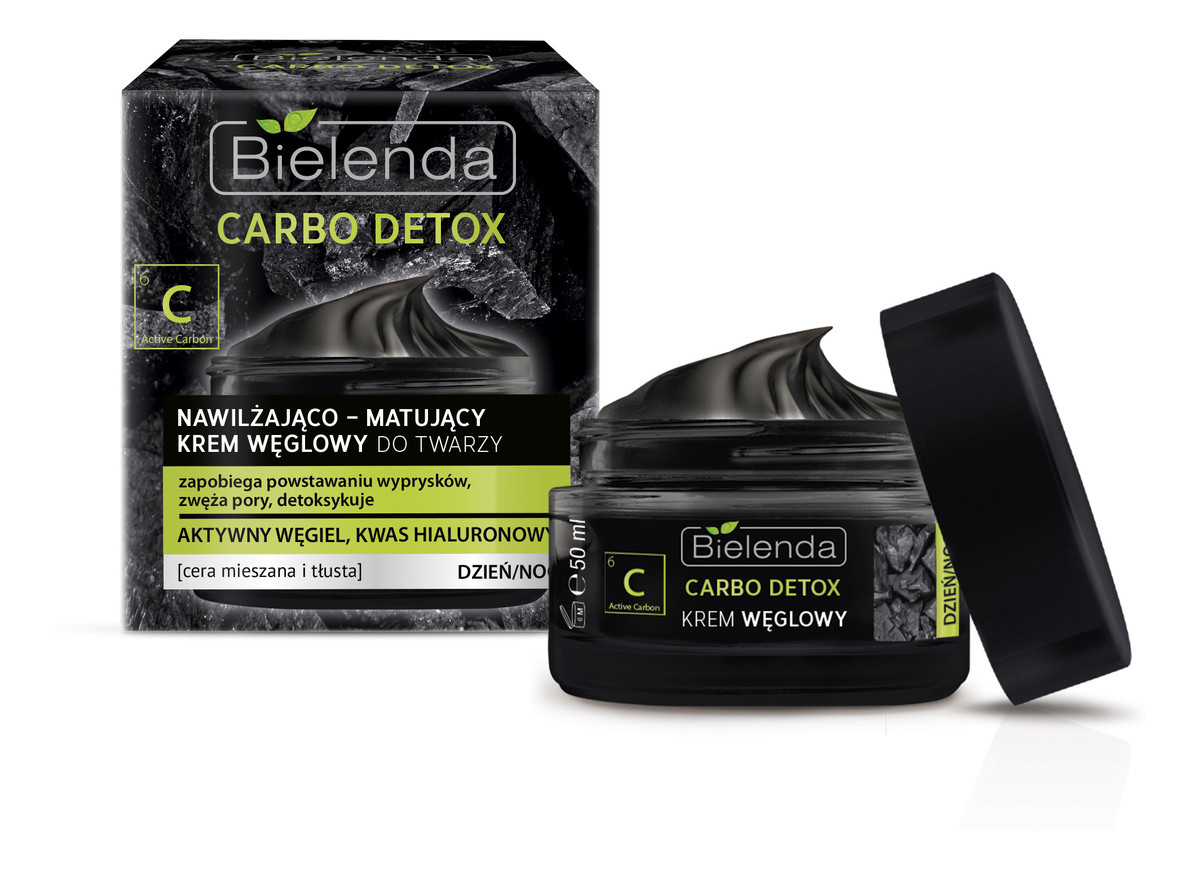 Nawilżająco Matujący Krem Węglowy Do Twarzy