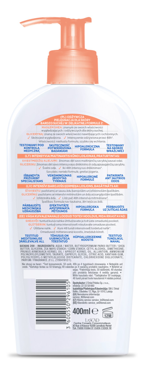 Bogate Mleczko Do Ciała 2x400ml